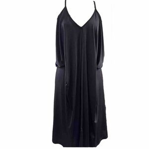 New Boston Proper Halter Blouson Short Dress